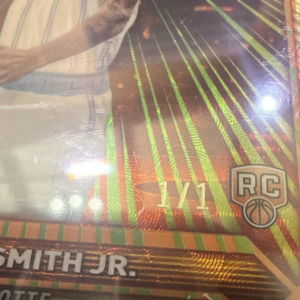 2023-24 Topps Chrome Gold Radiating Rookies Nick Smith Jr 1/1 Superfractor